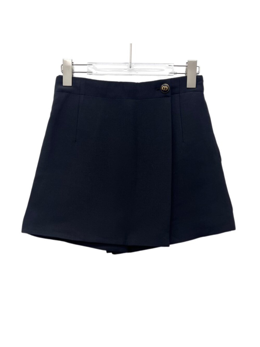 Dior Black Wool Wrap Skort